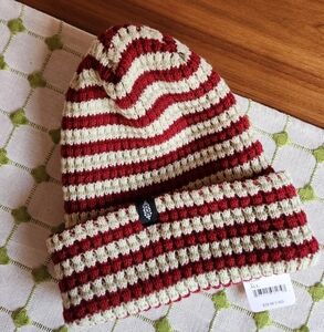 Free People Striped Chunky Knit Beanie NWT